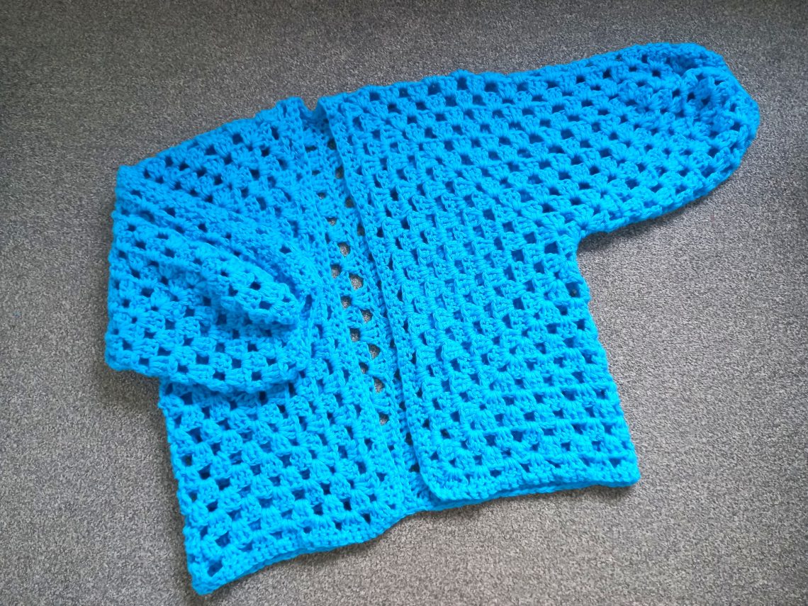 Crochet The Sapphire Hexagon Cardigan Pattern by Selina Veronique
