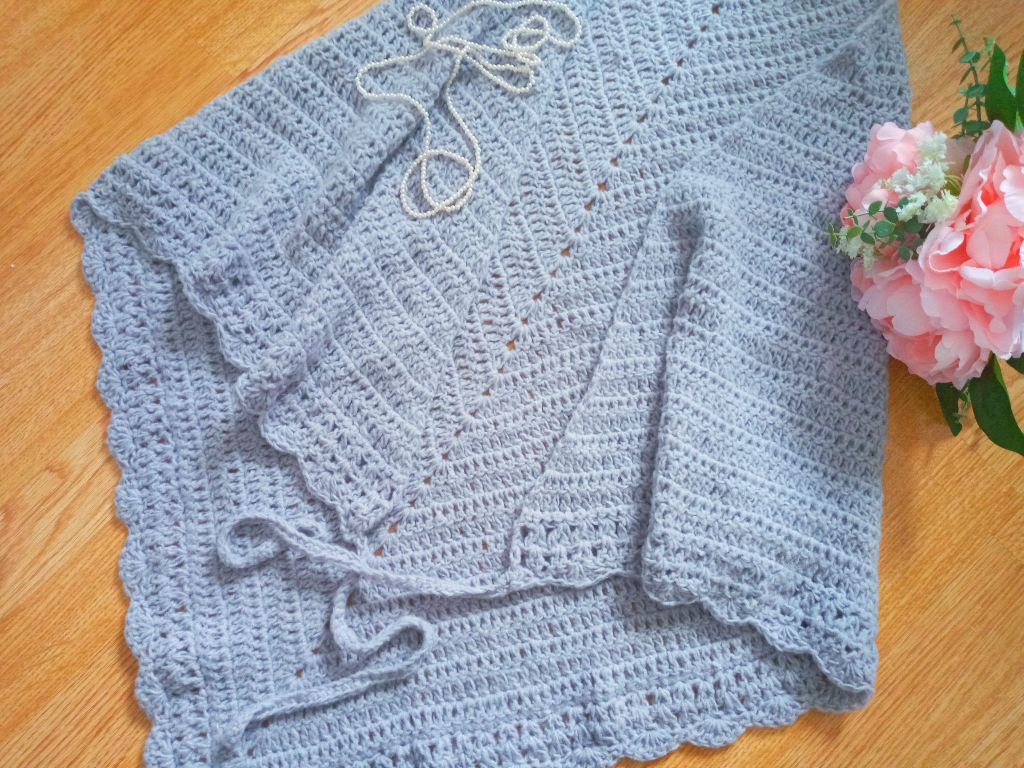 Crochet Katrine Shawl Sontag Free Pattern