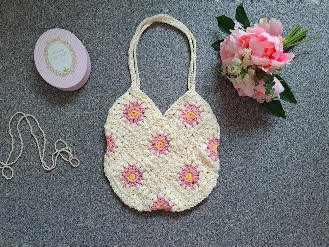 Bags | Crochet Flower Bag | Poshmark