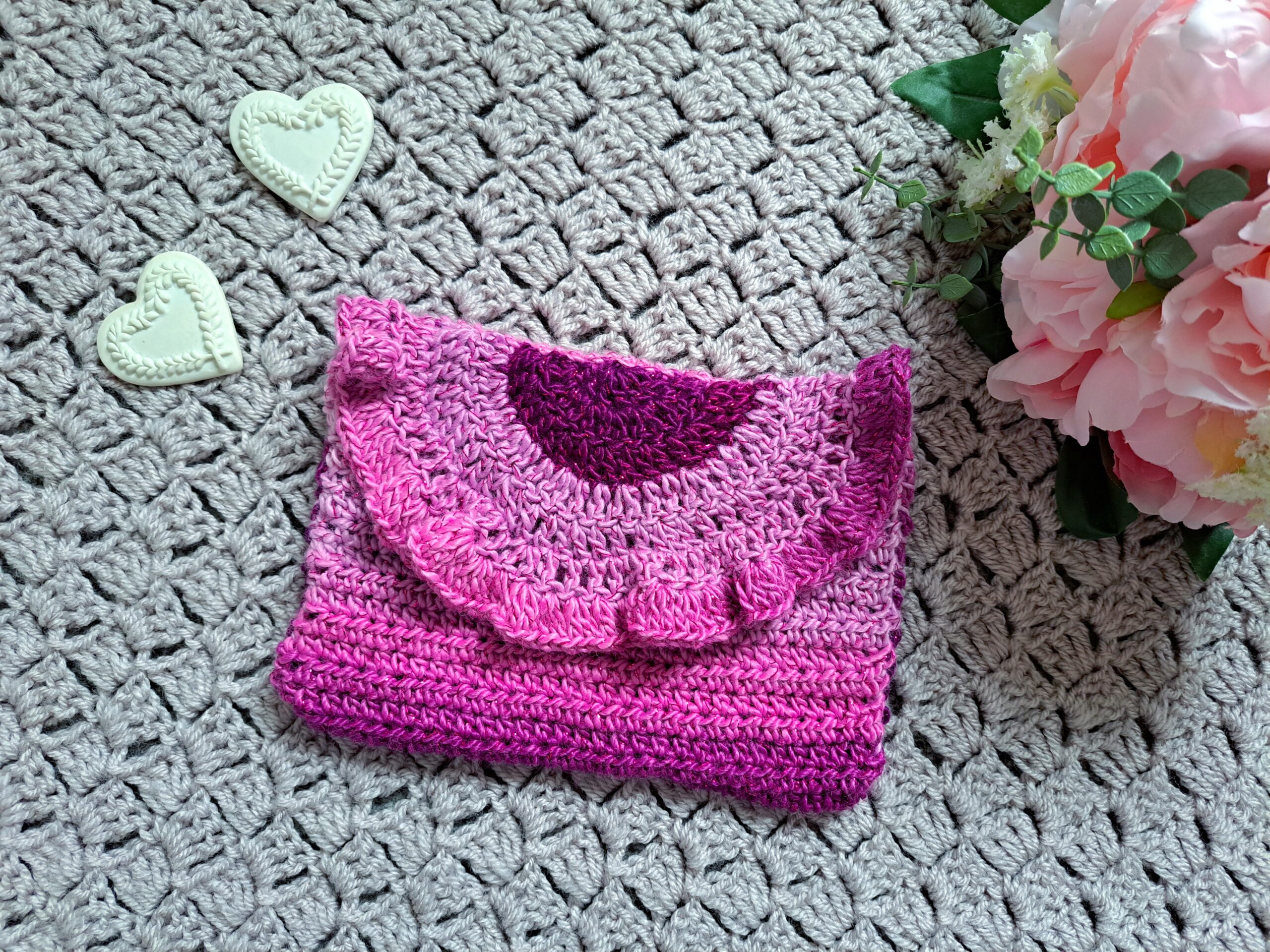 Crochet Fringe Clutch Purse Pattern Free • Salty Pearl Crochet