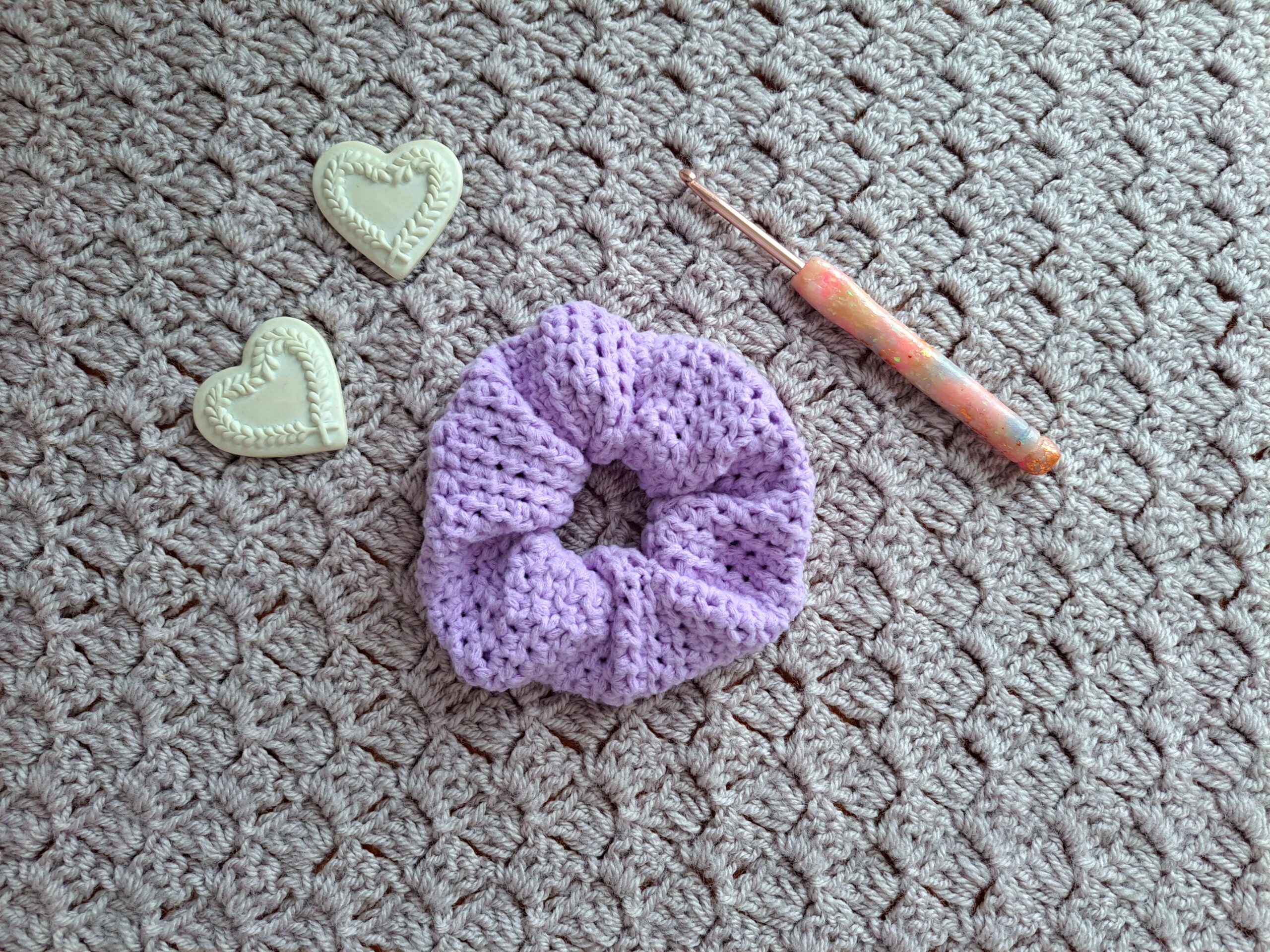 Crochet Lovely Scrunchie Free Pattern