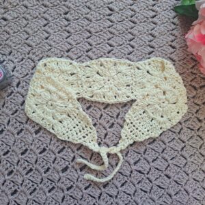 Crochet Flower Granny Square Headband Free Pattern
